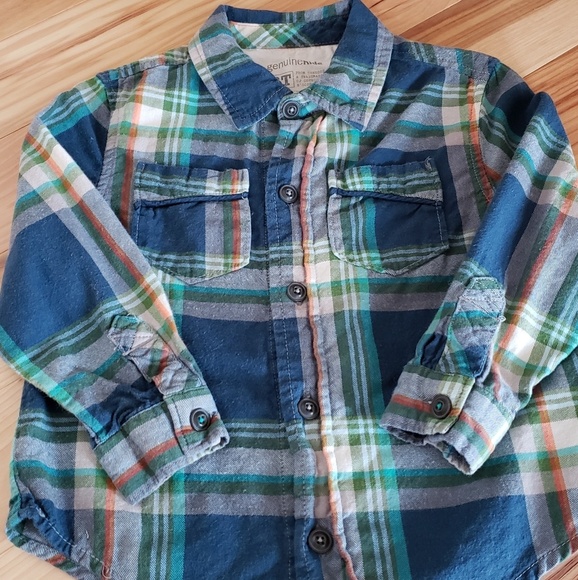 Boys size 24months vest and plaid shirt - Picture 2 of 4